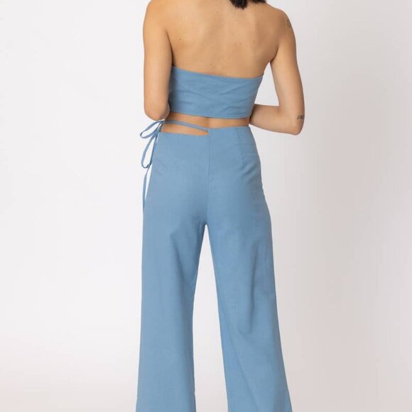 Halter Neck Vest and Pants Set - Picture 2 of 4